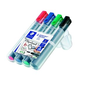Lumocolor® flipover marker 356 WP4, 4 farver